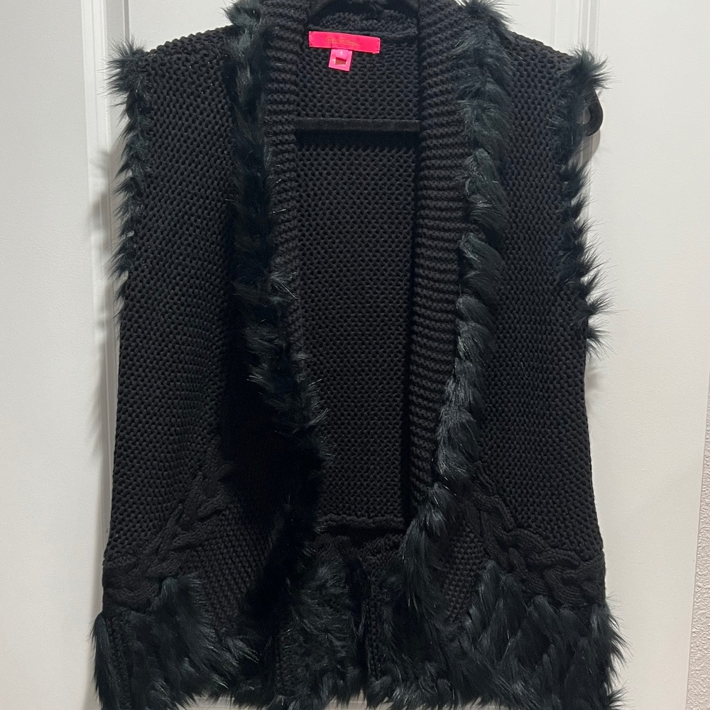Lilly Pulitzer Torini Vest Faux Fur